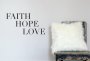 Vinyl Faith Hope Love 34CM X 38CM
