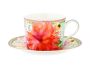 Maxwell & Williams Maxwell And Williams Dahlia Daze Cup And Saucer 240ML Aqua