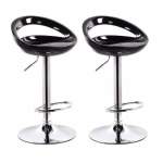 Smte Set Of 2 Modern Stylish Kitchen Breakfast Bar Stools Black With Keychain