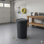 23L Heavy Duty Plastic Bin With Lid