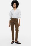 Twill Utility Trousers - Dark Khaki Green