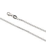 9K White Gold Diamond Cut Wheat Chain 1.8MM