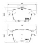 Stone Brake Pad Set Rear SP88680