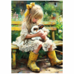 Tear Resistant Deco Print Dandelion Bunny