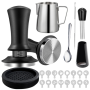 7 Pieces 58MM Espresso Coffee Tamper Kit & Accessories
