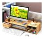 Fine Living 2 In 1 Wooden Monitor Stand And Desk Organizer