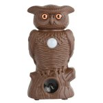 JG20375541 Owl Alert Motion Sensor And Ultrasonic Pest Repellent Outdoor Statue