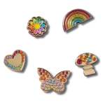 Rainbow Elevated Festival 5 Pack Jibbitz - Multi Osfa