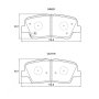 Hyundai Kbc Brake Pads Rear For - Spares Direct