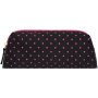Clicks Cosmetic Bag Black & Pink Dot