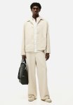 Loose Fit Twill Joggers - Beige