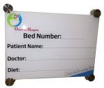 Parrot A4 210X297MM Hospital Glass Bed Board With Print