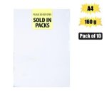 Art+craft Board A4 160G Sheet White 10PK
