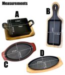 Zs - Cast Iron Sizzlers - L - 23.6X15.5X2.5CM