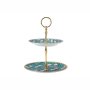 Maxwell & Williams Kasbah Mint 2 Tiered Cake Stand Gift Boxed
