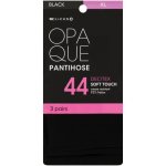 Clicks Opaque Pantihose 44D Soft Touch Black Small 3 Pack