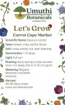 Umuthi Carrot Cape Market Growing Seeds