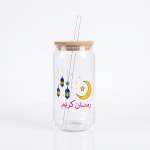 Glass Tumbler With Print Clear