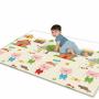 Flexmus Baby Folding Play Mat 79" X 71" X0.4" Thick Extra Large Reversible Crawling Mat ?easy To Clean Fold Up? Outdoor Indoor Waterproof Portable