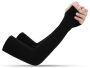 Aqua X & Let's Slim Cooling Seamless Ice Silk Uv Arm Sleeves - Black