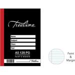 A5 Hard Cover Feint And Margin Manuscript Book 128 Pages