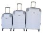 White Abs Luggage SET-3 Piece Hardshell Suitcase & Built-in Lock