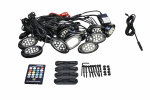 10 Piece Colour Rock Light Set For