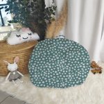 Hide And Seat Bean Bag Buddy Storage Bag Ocean Blue Dotted
