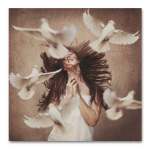 Supplication For Peace Art Print - 100 X 100CM No Frame Print Only