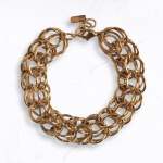 Interlocked Stainless Steel Bracelet - Gold Free