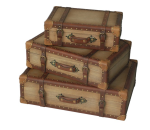 Four Corners Decorative Suitcases Set Of 3 SUAR180358