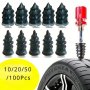 Tire Puncture Repair Kit - 10/20/40/50/100PCS Metal & Rubber Nails For Cars Motorcycles Scooters & Bikes - Vacuum Tyre Repair Accessories