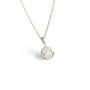 The Juno Disc Pendant ~ Lab Grown Marquise Diamond ~ White Gold