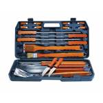 Alva 21PC Deluxe Wood-handled Braai Tool Set In Carry Case