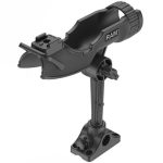RAM Rod HD Fishing Rod Holder With Bulkhead flat Surface Base
