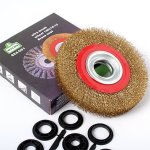 Wire Brush-wheel 150X16-12 Brass Coated