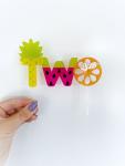 Uv Printed Acrylic Cake Topper