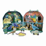 Floss & Rock Dinosaur Play Box With Wooden Pieces