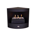 600 Panoramic Firebox Freestanding Vent Free Gas Grate Fireplace