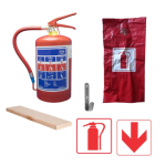 4.5KG Dcp Fire Extinguisher With Pvc Cover Wall Bracket And Signs