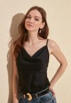 Siyah Chiffon Cami - Black