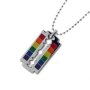 Gay Flag Razor Pendant