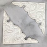 White Resin Corner Venice White