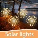 8 Lighting Modes For Outdoor Solar LED Lights Solar Festival Viewing Decorative Lights Courtyard Garden Path Courtyard Villa Out