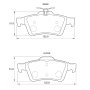 Volvo Kbc Brake Pads Rear For Cadillac Chevrolet Citroen Ford Honda Jaguar Mazda Peugeot Saab - Spares Direct
