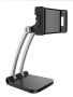 Foldable 360 Degree Desktop Stand For Ipad And Mobile - Black