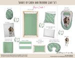 Cot Duvet Bedding Shades Of Green And Boerbok Goat Set