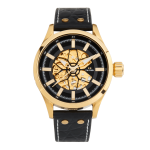 Croco Leather Black Sunray Men's Watch VS131