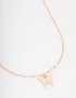 Goldair Gold Pearl Butterfly Short Necklace