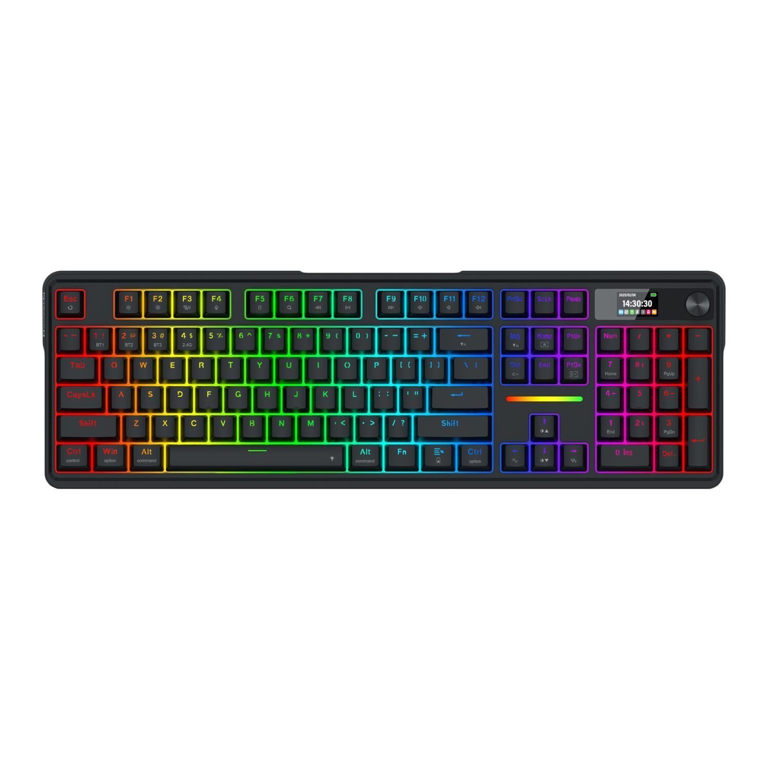 Redragon K762 Terraflare Pro Rgb Wireless Gasket Gaming Keyboard